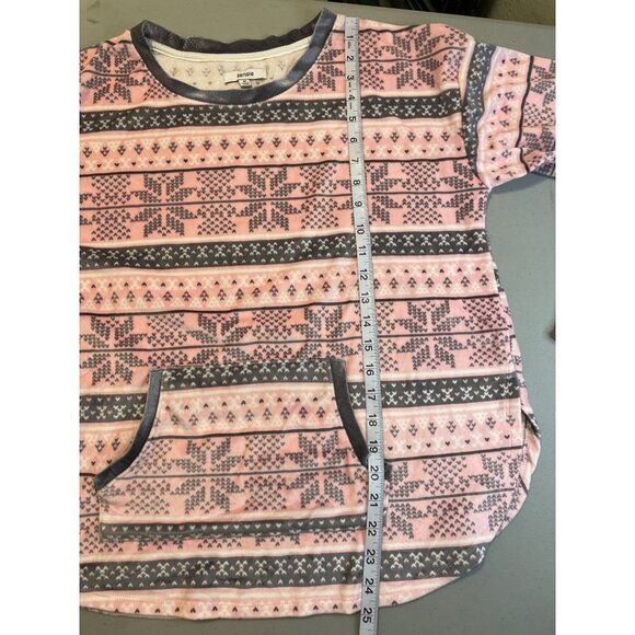 Kensie Pink Gray Cozy Soft Pull On Pajama Pants and Top Set Sz M - Picture 12 of 12